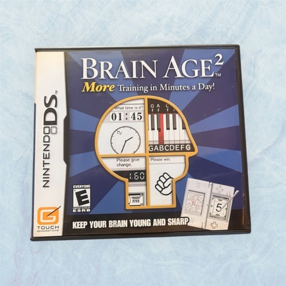 Nintendo DS Brain Age 2 | Complete in Case (CIB) | Puzzle & Brain Training